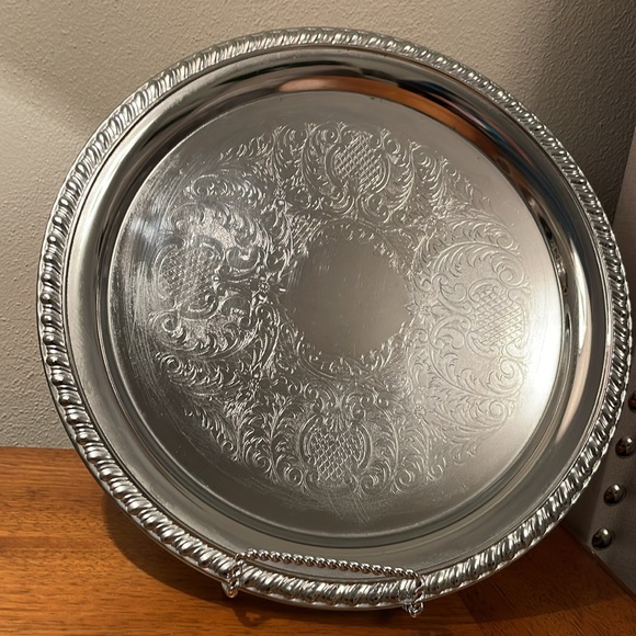 IRVINWARE Made in USA Silver Plated Serving Platter Plate or Tray - Picture 2 of 13